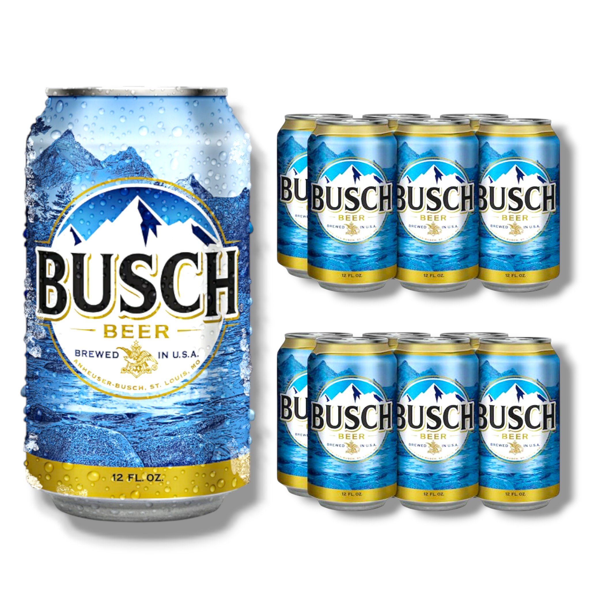 Busch Bier 355ml – Klassisches Lager aus der Traditionsbrauerei Anheuser-Busch