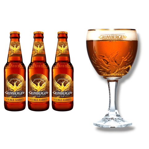 Grimbergen Geschenkset mit Originalglas – mehrere Sorten zur Auswahl