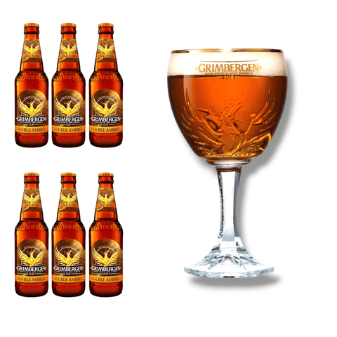 Grimbergen Geschenkset mit Originalglas – mehrere Sorten zur Auswahl
