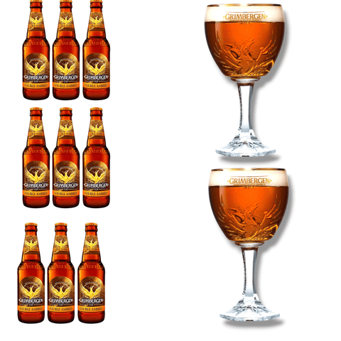 Grimbergen Geschenkset mit Originalglas – mehrere Sorten zur Auswahl