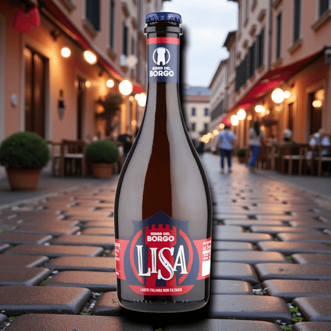 Birra del Borgo LISA 0,5l – Unfiltriertes italienisches Lagerbier mit 5 % Vol.