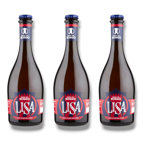 Birra del Borgo LISA 0,5l – Unfiltriertes italienisches Lagerbier mit 5 % Vol.