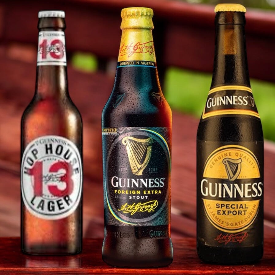 Guinness Mixpaket bestehend aus Foreign Extra Stout, Special Stout und Hop House 13 Lager