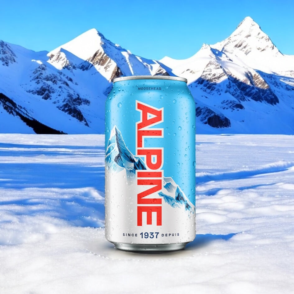 Moosehead Alpine Lager Dose 355ml  - Leichtes Lagerbier aus Kanada mit 5% Vol.