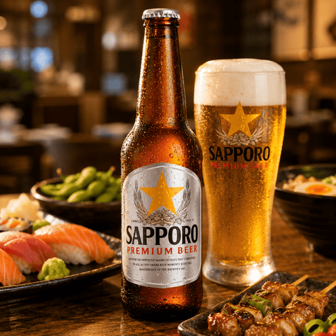 Sapporo Premium Beer 0,33l – Japanisches Lagerbier  4,7% Vol.
