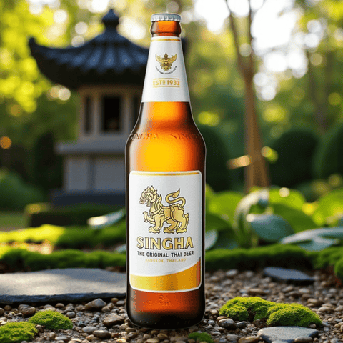 Singha Bier 330ml Einzelflasche – Authentisches thailändisches Lagerbier