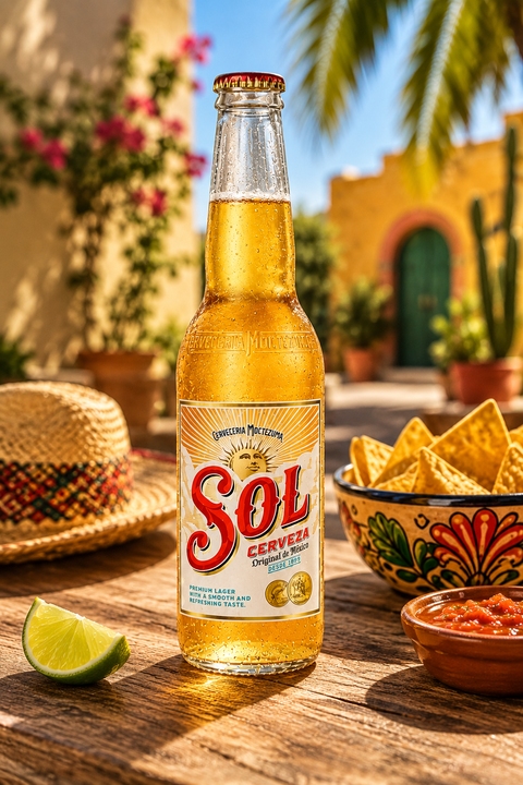 Sol Cerveza 330 ml – Mexikanisches Lagerbier 4,2 % Vol.