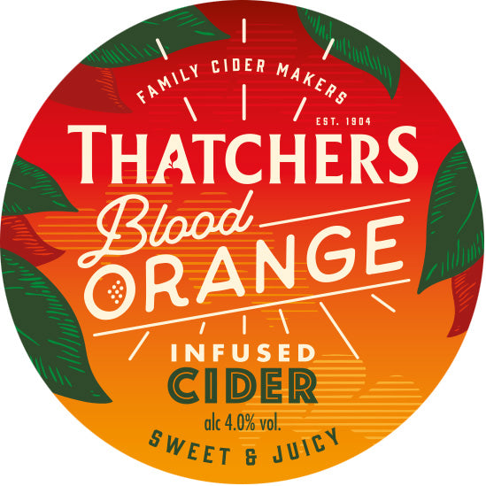Thatchers Blood Orange Cider 0,5l - Sweet & Juicy 4% Vol.