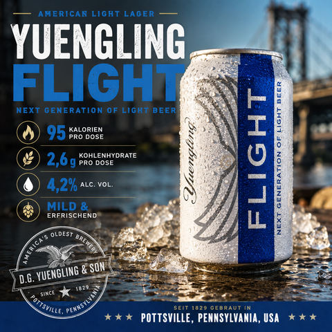 Yuengling Flight 0,35l– American Light Lager 4,2% Vol.