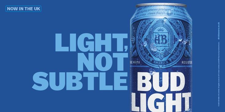 Bud Light Beer 355ml- Amerikanisches Leichtbier mit 4,2%