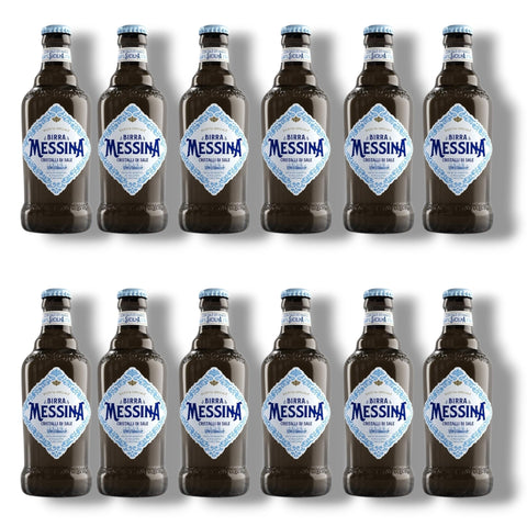 Birra Messina Cristalli di Sale 12er Pack – italienisches Premium Lagerbier 12 × 500 ml