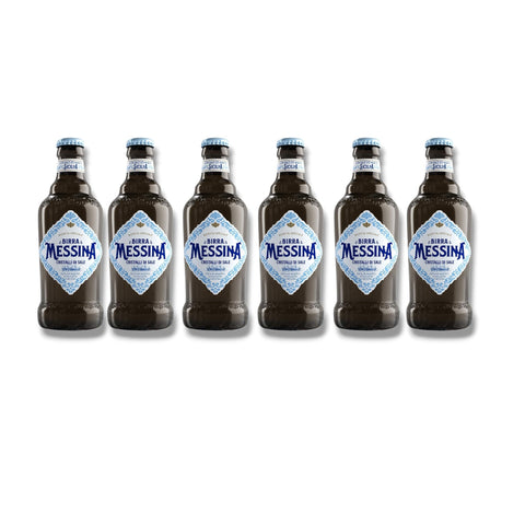 Birra Messina Cristalli di Sale 6er Pack – italienisches Premium Lagerbier 6 × 500 ml