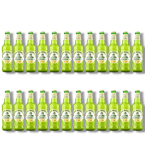 24 Flaschen Birra Moretti Limone à 0,33 l – spritziges Zitronenradler aus Italien