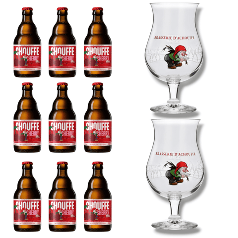 La Chouffe Geschenkset- belgisches Bier & Orignalglas