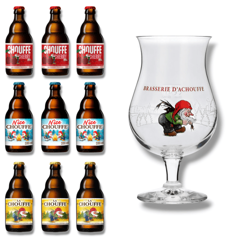 La Chouffe Geschenkset- belgisches Bier & Orignalglas