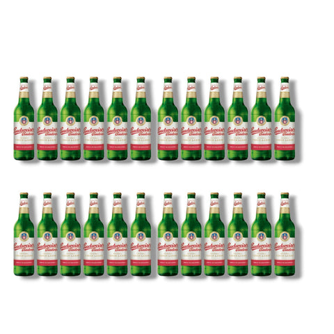 24 Flaschen Budweiser Budvar Original à 0,33 l – tschechisches Lagerbier mit 5,0 % Vol.