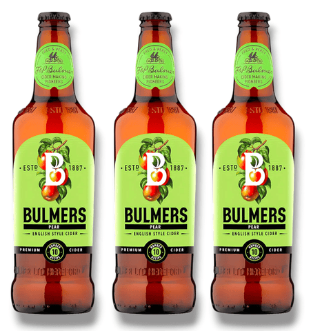 Bulmers Pear Cider 500 ml – 3er-Pack, fruchtiger, spritziger Birnen-Cider