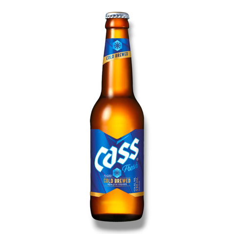 Cass Fresh südkoreanisches Lagerbier mit 4,5 % Vol. in der 0,33-l-Flasche