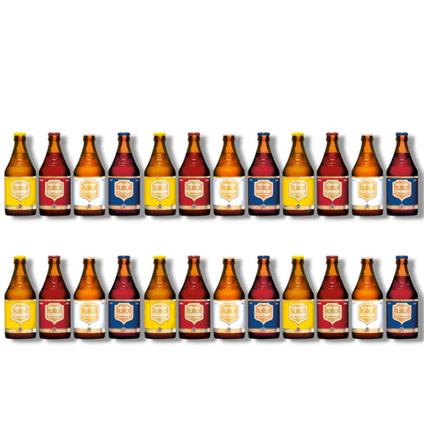 Chimay 24er Entdeckerpaket mit vier belgischen Trappistenbieren
