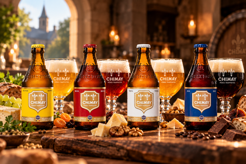 Chimay Entdeckerpaket mit vier belgischen Trappistenbieren
