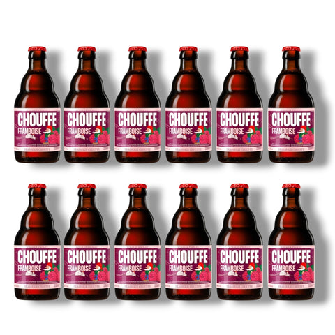 12 Flaschen Chouffe Framboise 0,33 l mit 7 Prozent Vol.