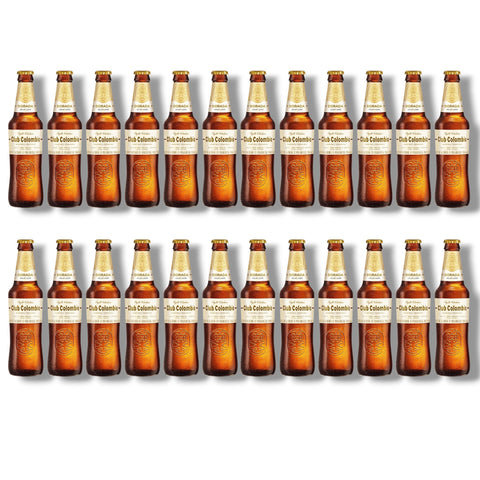Club Colombia Dorada 24er-Paket mit 24 Glasflaschen à 330 ml – Premium-Lager mit 4,7 % Vol.