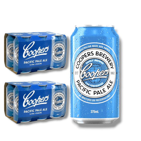 12 Dosen Coopers Pacific Pale Ale – naturtrübes Pale Ale mit Zitrus-Hopfen