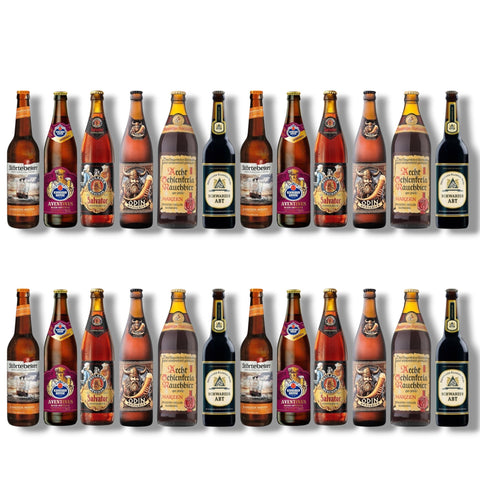 Deutsche Bierspezialitäten – 24 Flaschen mit außergewöhnlichen deutschen Bieren