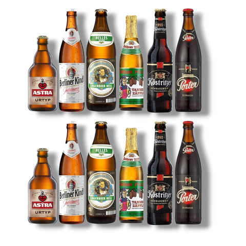 12er Deutschland Bierpaket mit je zwei Flaschen der sechs Sorten