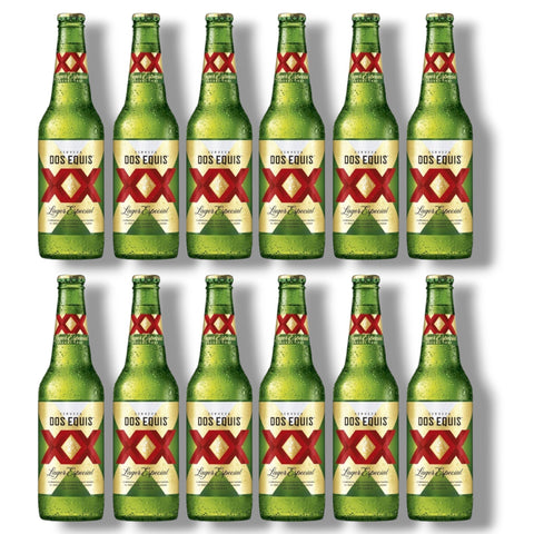 Dos Equis XX Lager Especial 12er-Paket mit 12 Flaschen à 325 ml – erfrischendes Bier aus Mexiko