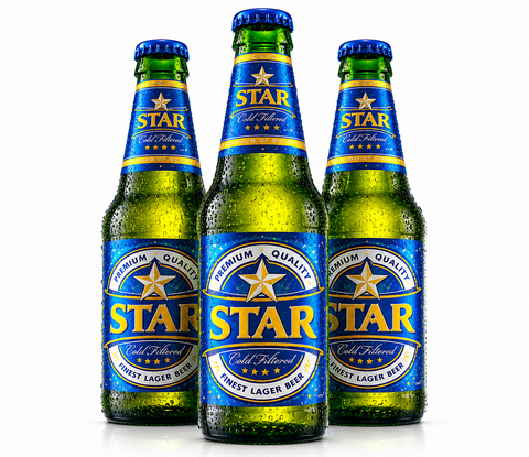 Star Finest Lager Beer 0,45 l-  Nigerianisches Lager mit 5,1 % Alc.