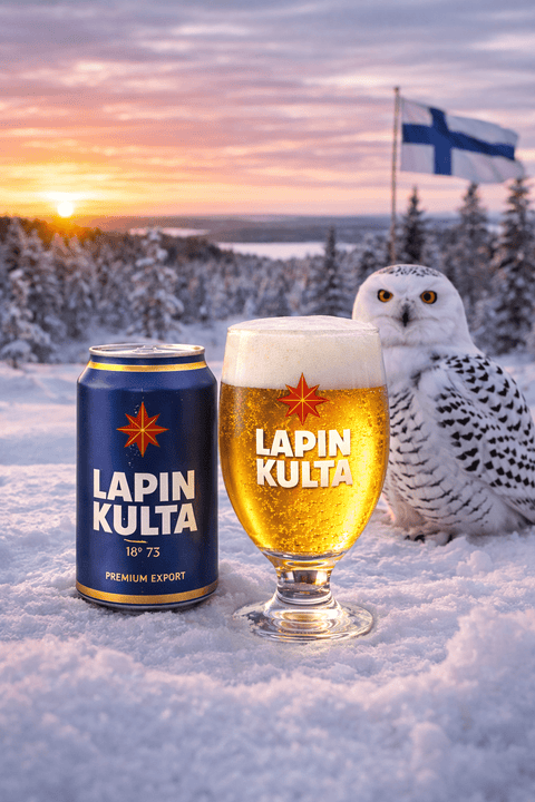 Lapin Kulta Premium Lager Bier Dose 0,33l – Finnisches Lagerbier 5,2 % Vol.