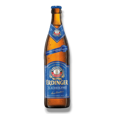 Erdinger Alkoholfrei in der 0,5-l-Mehrwegflasche – isotonisches alkoholfreies Weißbier