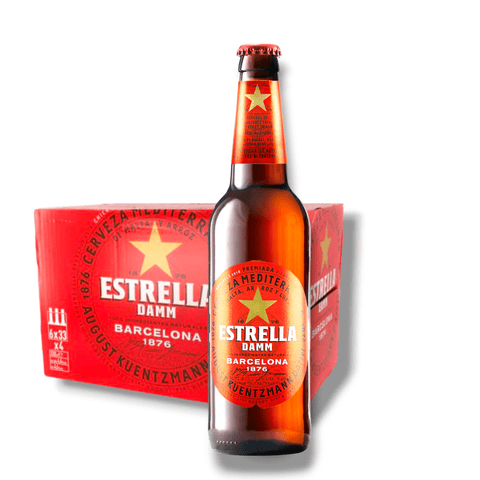 24 Flaschen Estrella Damm 0,33 l
