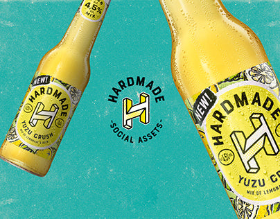 Hardmade Yuzu Crush Mixbier 0,4l - Yuzu Limonade &  Bier mit 4,5% Vol.