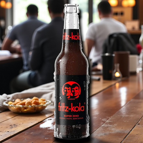 Fritz-Kola Super Zero 330ml Einzelflasche – zuckerfreie Kola mit Koffein