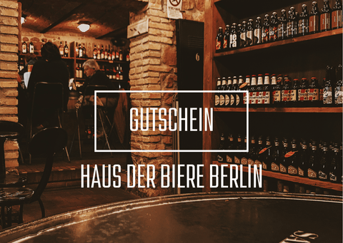 Geschenkgutschein vom Haus der Biere Berlin – Biergutschein zum Verschenken für über 450 internationale Biere