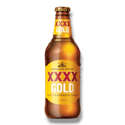XXXX Gold Lager 0,375l- Australisches Low-Carb Lagerbier 3,5 % Vol.