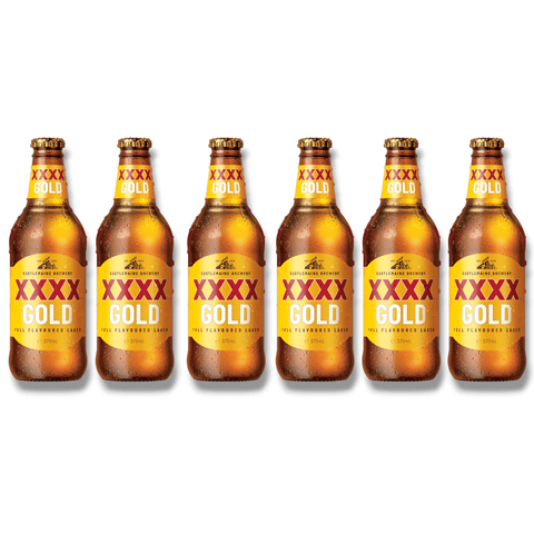 XXXX Gold Lager 0,375l- Australisches Low-Carb Lagerbier 3,5 % Vol.