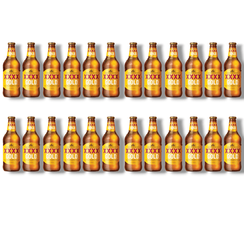 XXXX Gold Lager 0,375l- Australisches Low-Carb Lagerbier 3,5 % Vol.