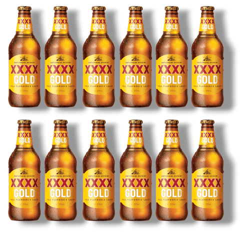 XXXX Gold Lager 0,375l- Australisches Low-Carb Lagerbier 3,5 % Vol.