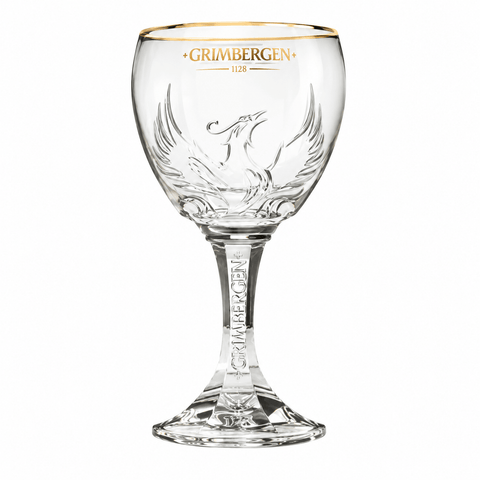 Grimbergen Bierglas 0,33l – Belgischer Bierkelch – Haus der Biere Berlin