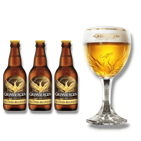 Grimbergen Geschenkset mit Originalglas – mehrere Sorten zur Auswahl