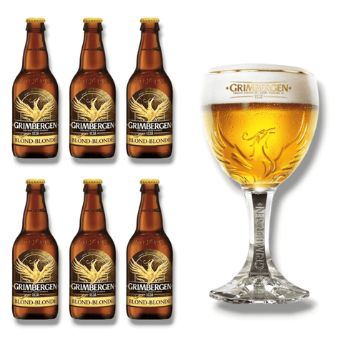 Grimbergen Geschenkset mit Originalglas – mehrere Sorten zur Auswahl