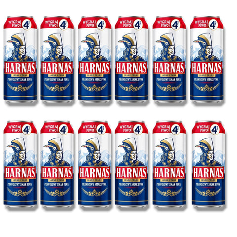 12 Dosen Harnaś Jasne Pełne 0,5 l