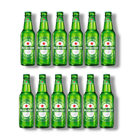 12 Flaschen Heineken Original à 0,33 l – niederländisches Premium Lager mit 5,0 % Vol.