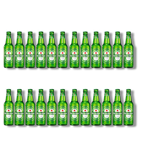 24 Flaschen Heineken Original à 0,33 l – niederländisches Premium Lager mit 5,0 % Vol.