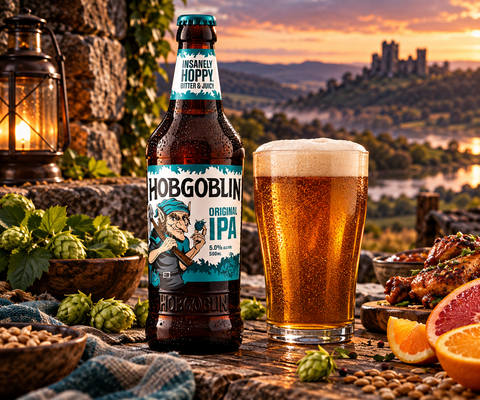 Hobgoblin Original IPA in rustikaler englischer Genussatmosphäre