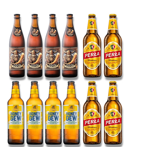 12er Honigbier Probierpaket mit drei verschiedenen Honigbieren