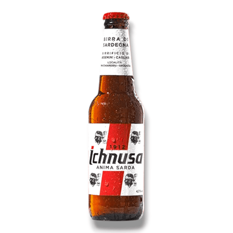 Ichnusa Anima Sarda 660ml sardisches Lagerbier mit goldener Farbe